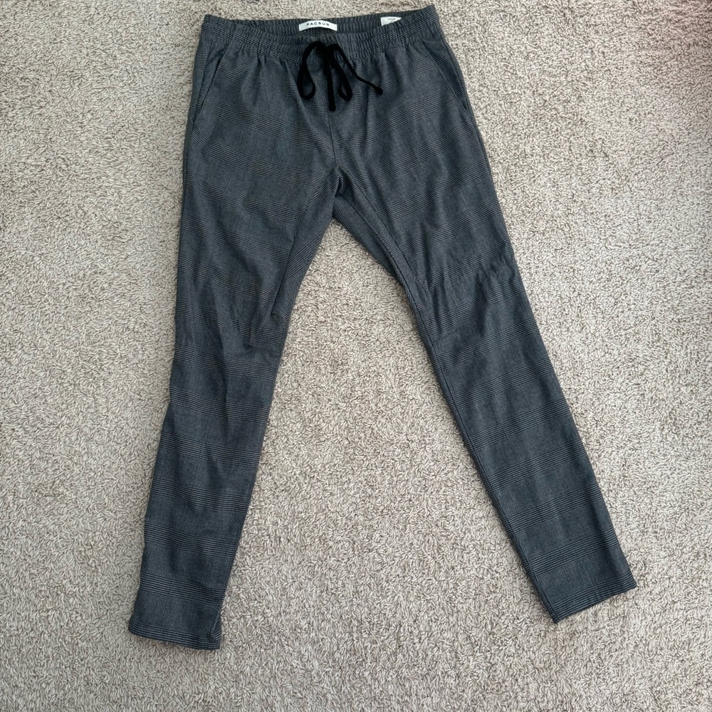 PacSun plaid jogger pant